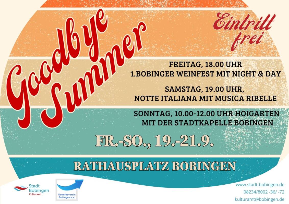 Titelbild Goodbye Summer